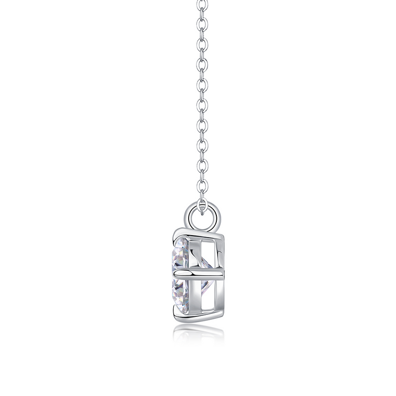2-Carat Moissanite Pendant Necklace in S925 Silver - 1