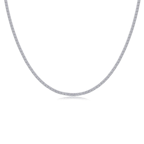 S925 Silver Moissanite Necklace Luxury Fashion Jewelry 55cm