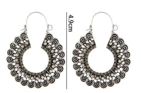Bohemian Ethnic Alloy Earrings for Bold Fashion
