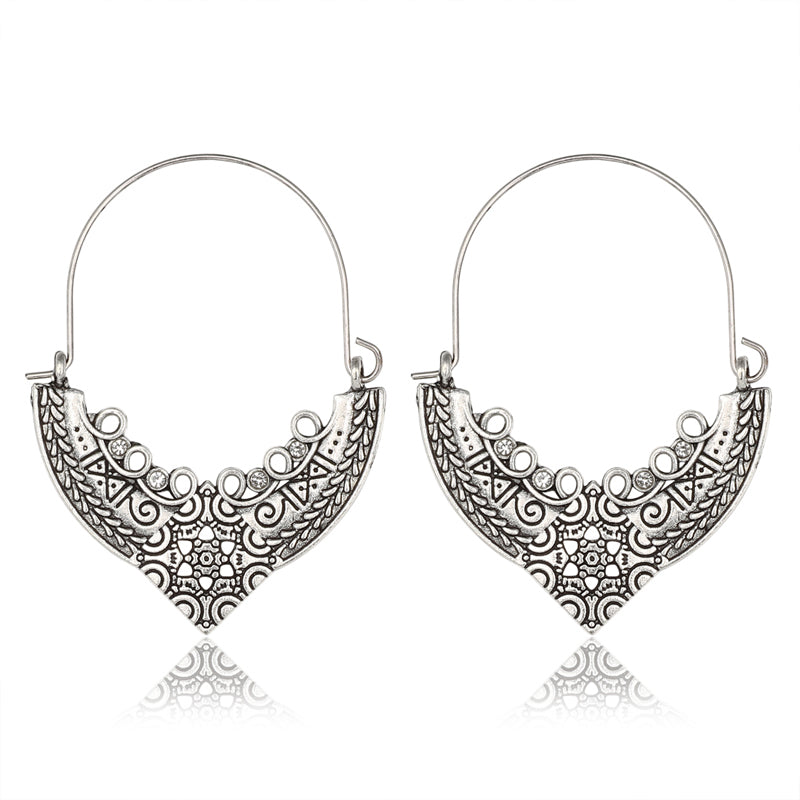 Bohemian Ethnic Alloy Earrings for Bold Fashion
