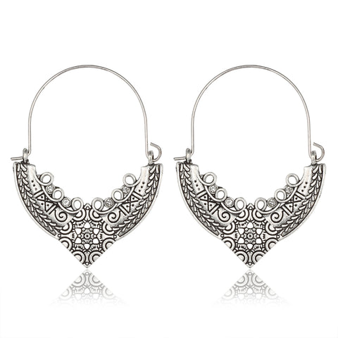 Bohemian Ethnic Alloy Earrings for Bold Fashion