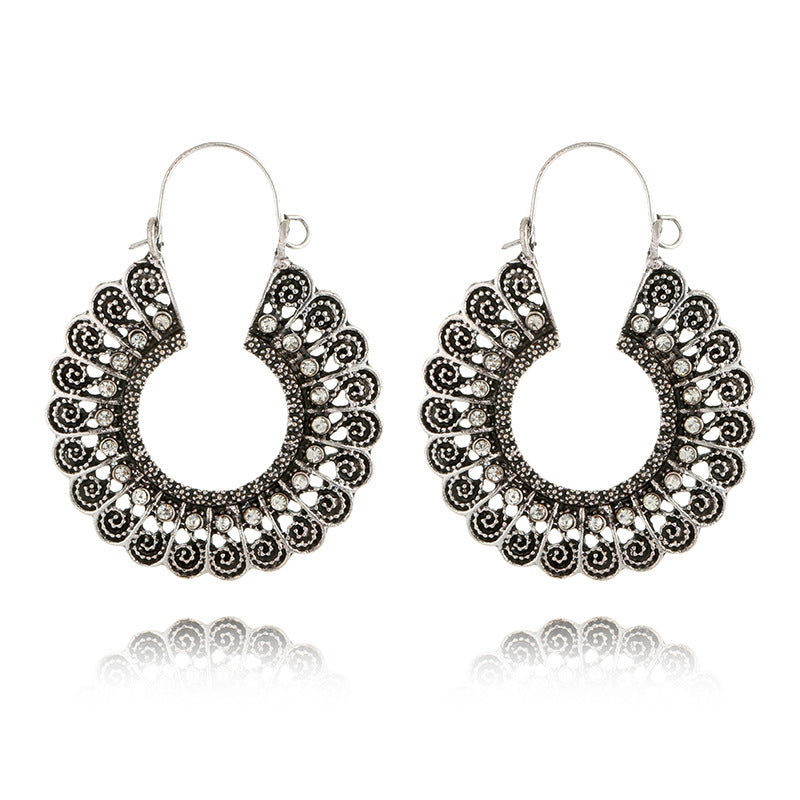 Bohemian Ethnic Alloy Earrings for Bold Fashion