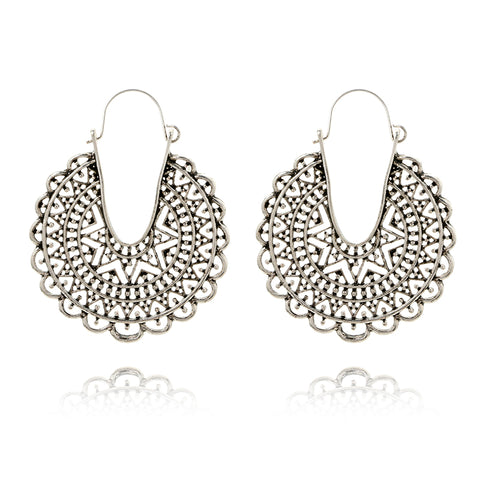 Bohemian Ethnic Alloy Earrings for Bold Fashion