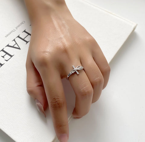 Adjustable Copper Cross Ring for Women Bold Everyday Fashion Jewelry