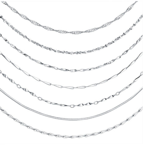 S925 Sterling Silver Minimalist Necklace
