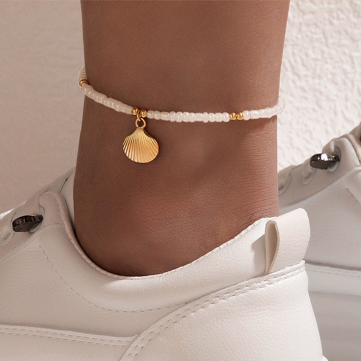 Bohemian Shell Anklet for Beach Vacation