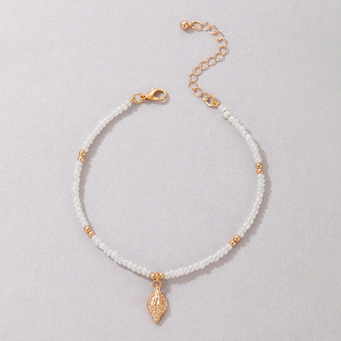 Bohemian Shell Anklet for Beach Vacation