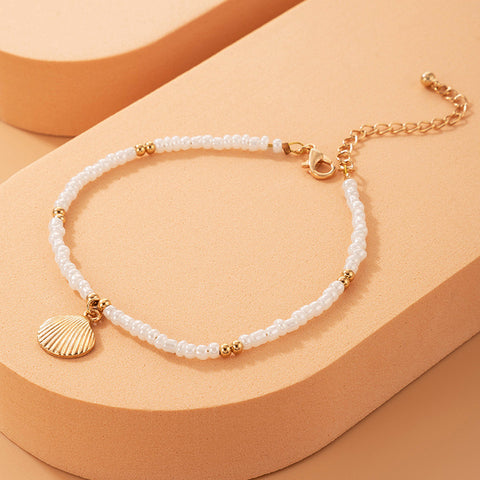 Bohemian Shell Anklet for Beach Vacation