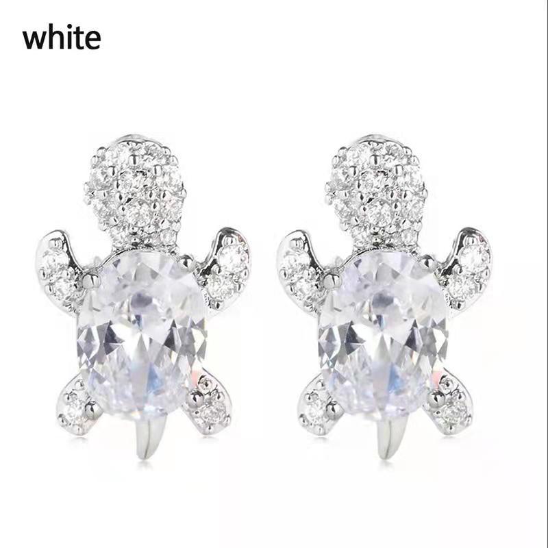 Colorful Turtle Stud Earrings for Kids Fashion Jewelry