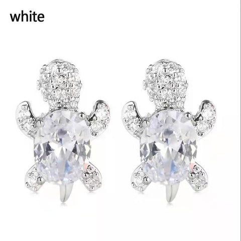 Colorful Turtle Stud Earrings for Kids Fashion Jewelry