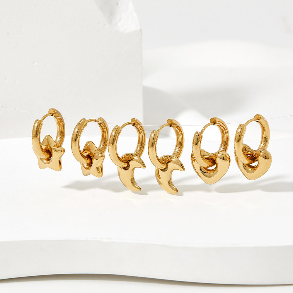 XINGX Stainless Steel Minimalist Hoop Earrings