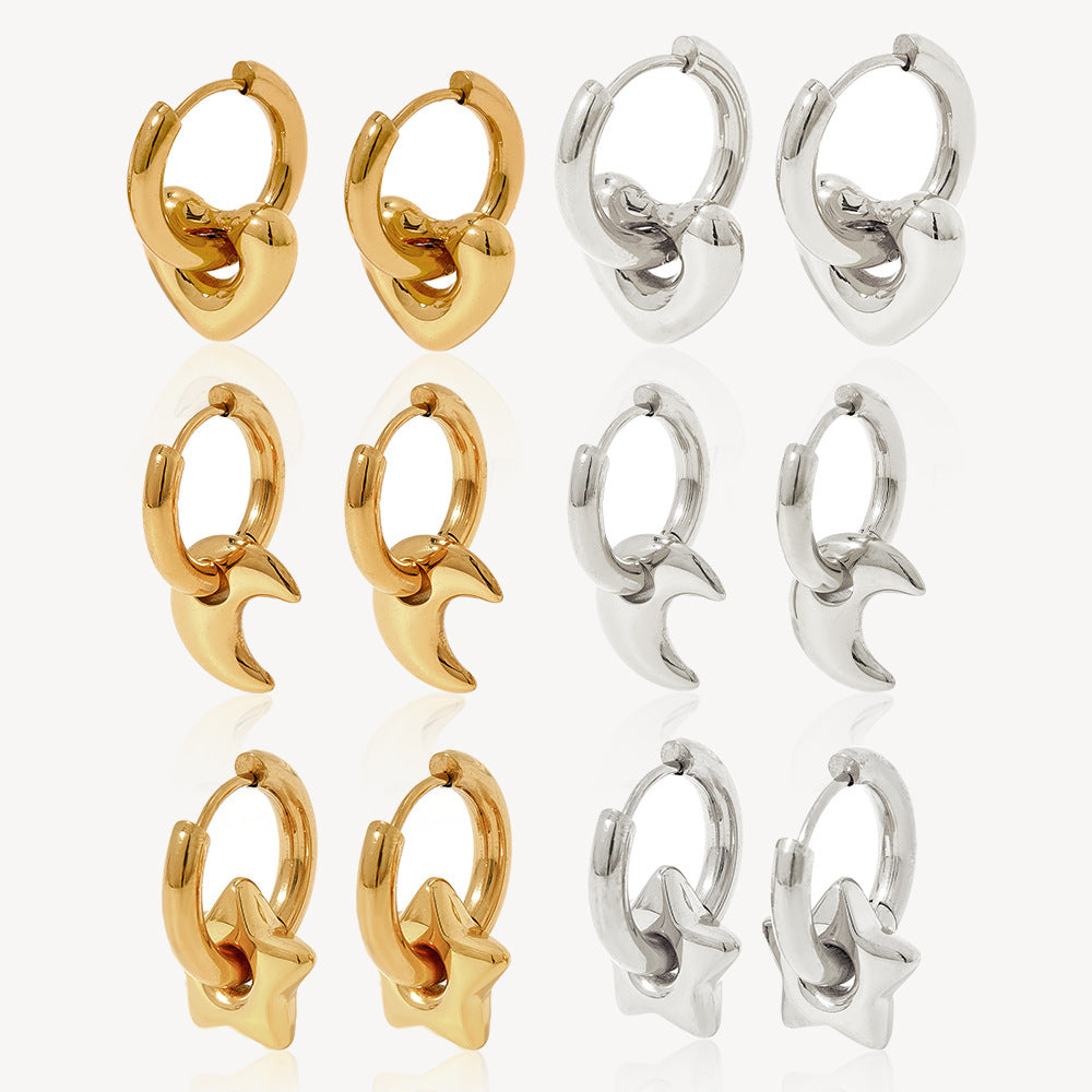 XINGX Stainless Steel Minimalist Hoop Earrings