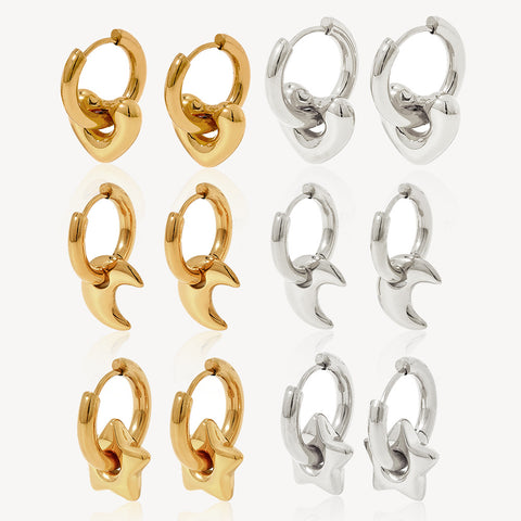 XINGX Stainless Steel Minimalist Hoop Earrings
