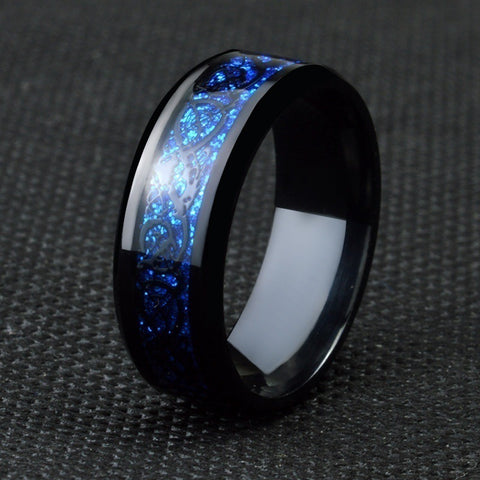 Black Heart Gemstone Alloy Wedding Ring Set
