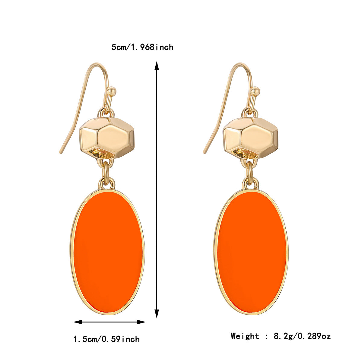 Colorful Flower Alloy Stud Earrings for Women Summer Fashion