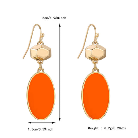 Colorful Flower Alloy Stud Earrings for Women Summer Fashion