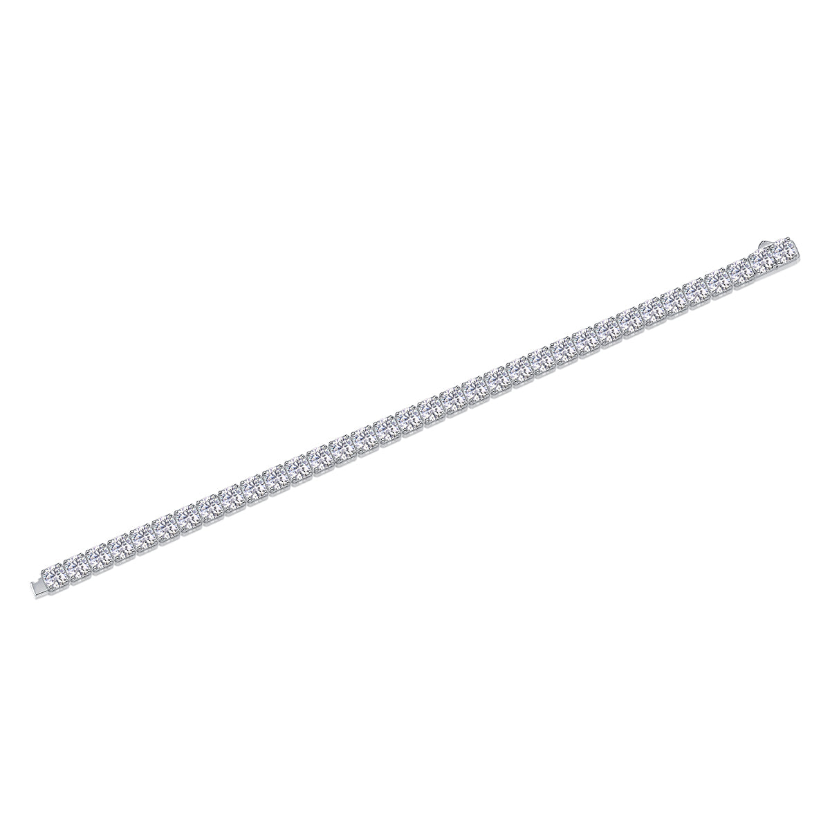 Luxury S925 Silver Moissanite Tennis Bracelet 16.5cm