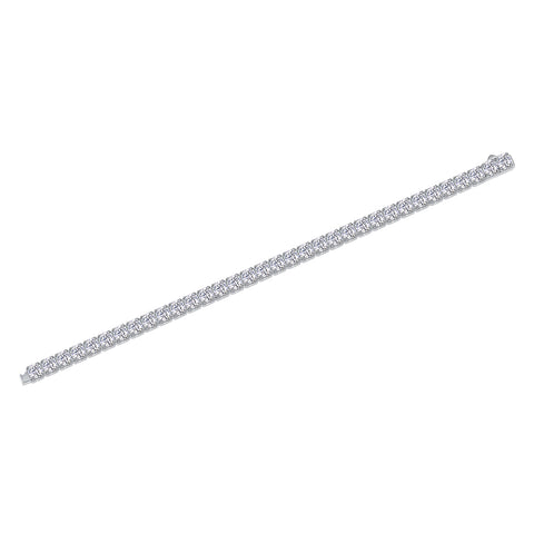 Luxury S925 Silver Moissanite Tennis Bracelet 16.5cm