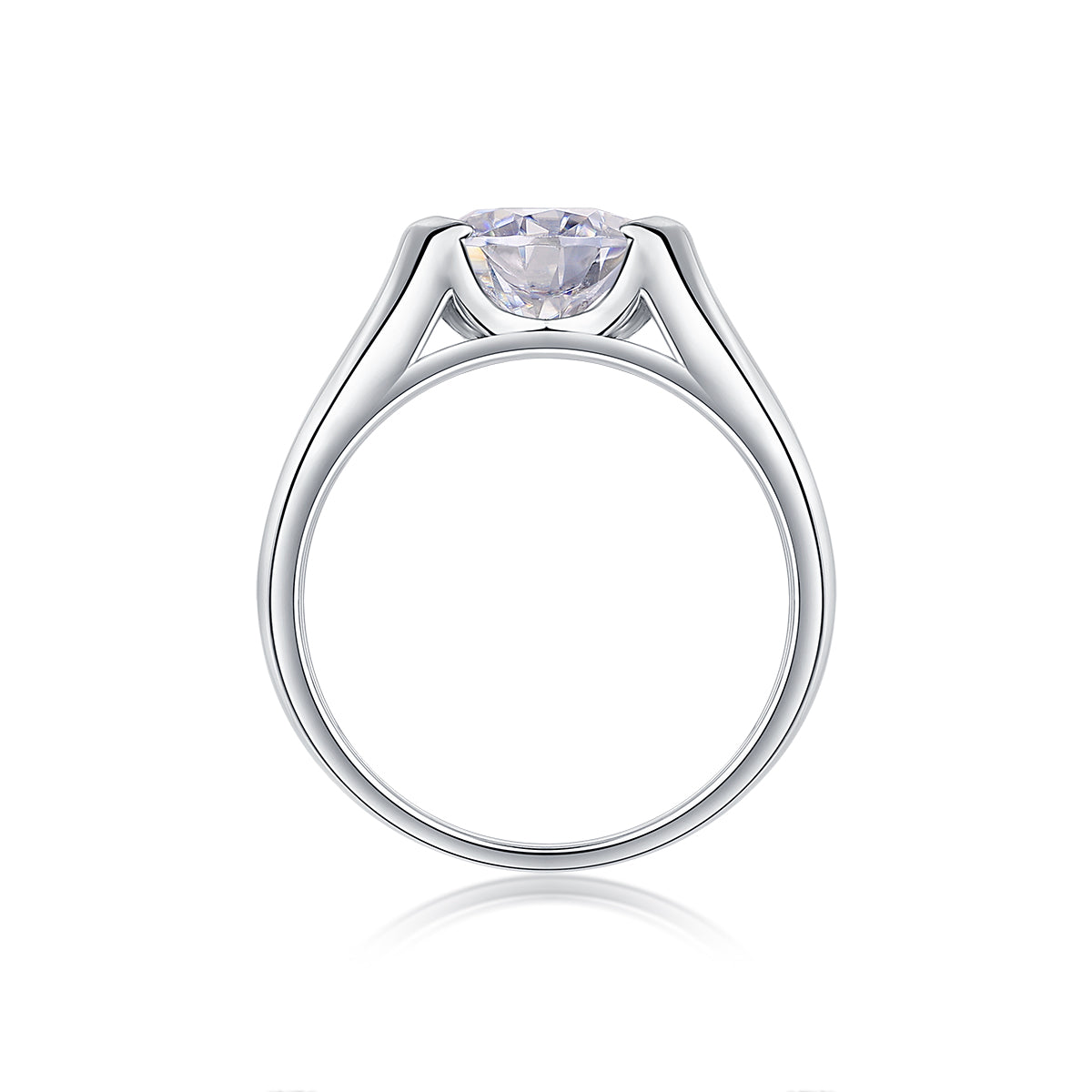 Luxury 2 Carat Moissanite Silver Wedding Ring S925