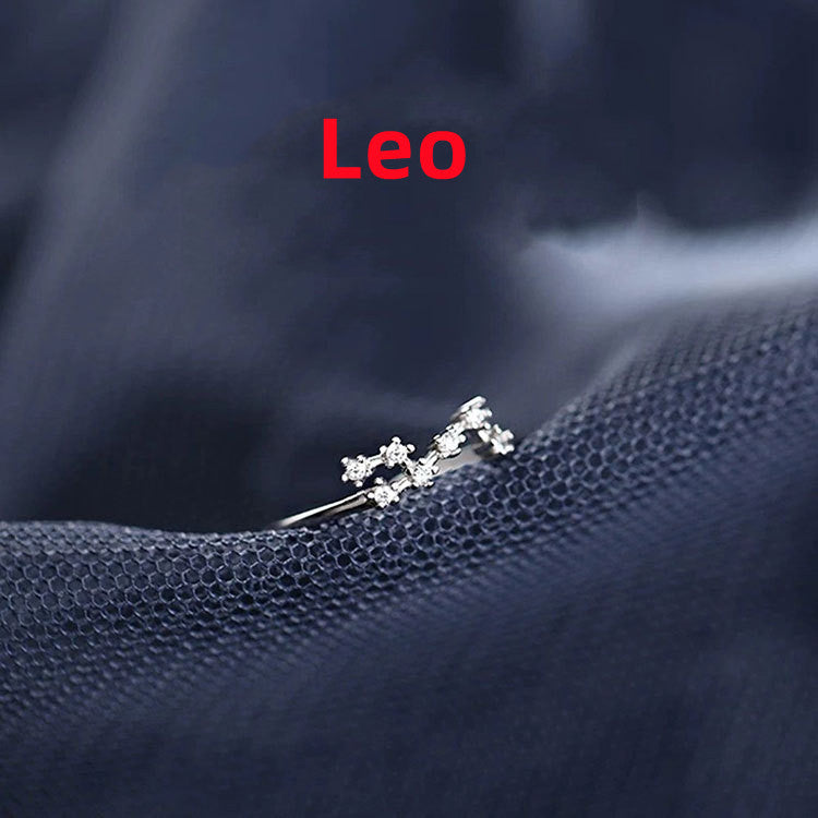 Minimalist Zodiac Sign Silver Ring for Everyday Wear