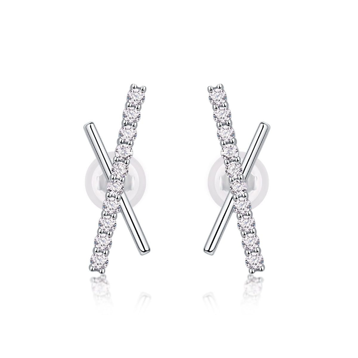 S925 Silver Moissanite Meteor Stud Earrings Luxury Fashion Jewelry