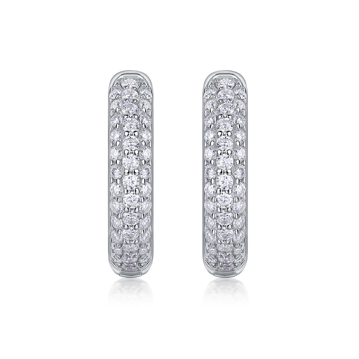 S925 Silver Star Moissanite Stud Earrings Luxury Fashion Jewelry