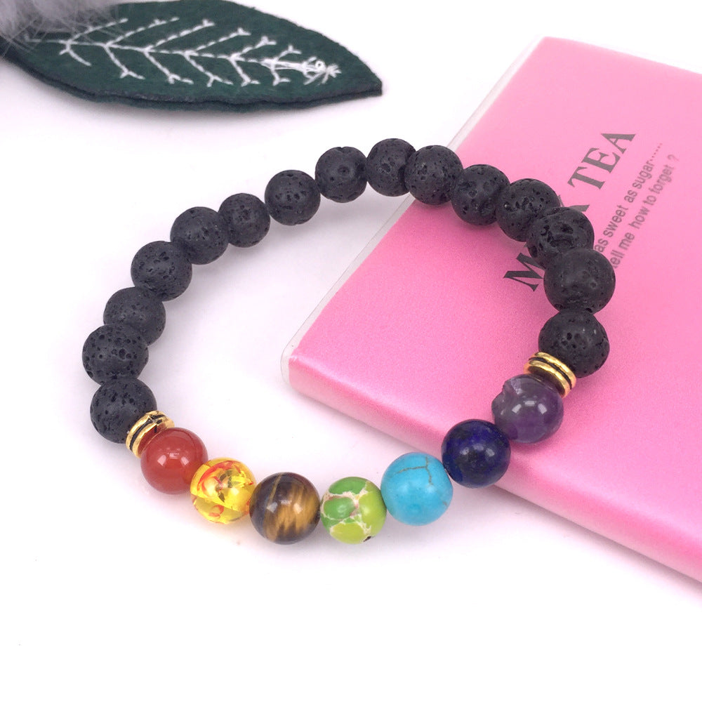 Black Onyx Beaded Bracelet for Women