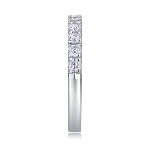 S925 Silver Moissanite Ring Luxury Parallel World Design