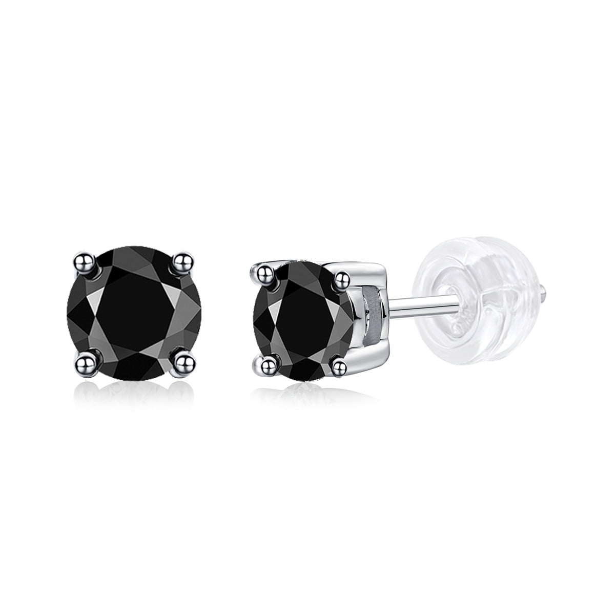 1Pure Love Luxury Moissanite Stud Earrings in S925 Silver