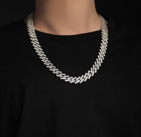 S925 Silver Moissanite Necklace Luxury Fashion Chain