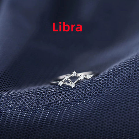 Minimalist Zodiac Sign Silver Ring for Everyday Wear