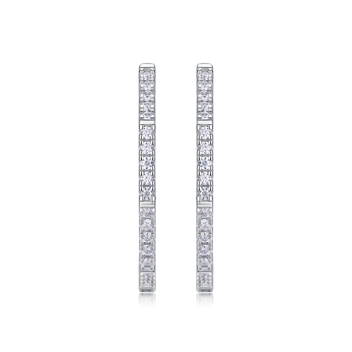 Modern Star Moissanite Earrings Set in S925 Sterling Silver