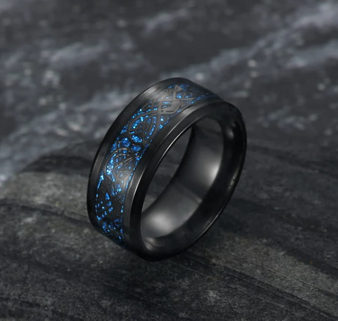 Asgard Basilisk Scale Titanium Steel Ring