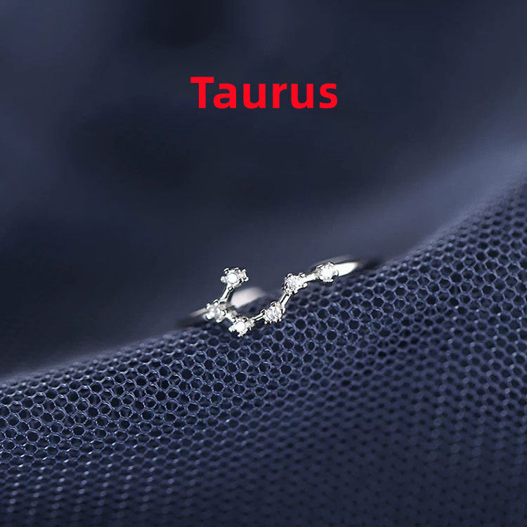 Minimalist Zodiac Sign Silver Ring for Everyday Wear - 1