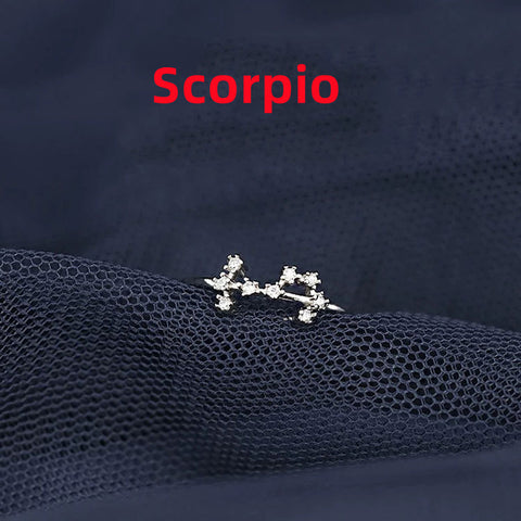 Minimalist Zodiac Sign Silver Ring for Everyday Wear