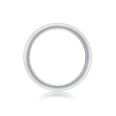 S925 Silver Moissanite Ring Luxury Fashion Band