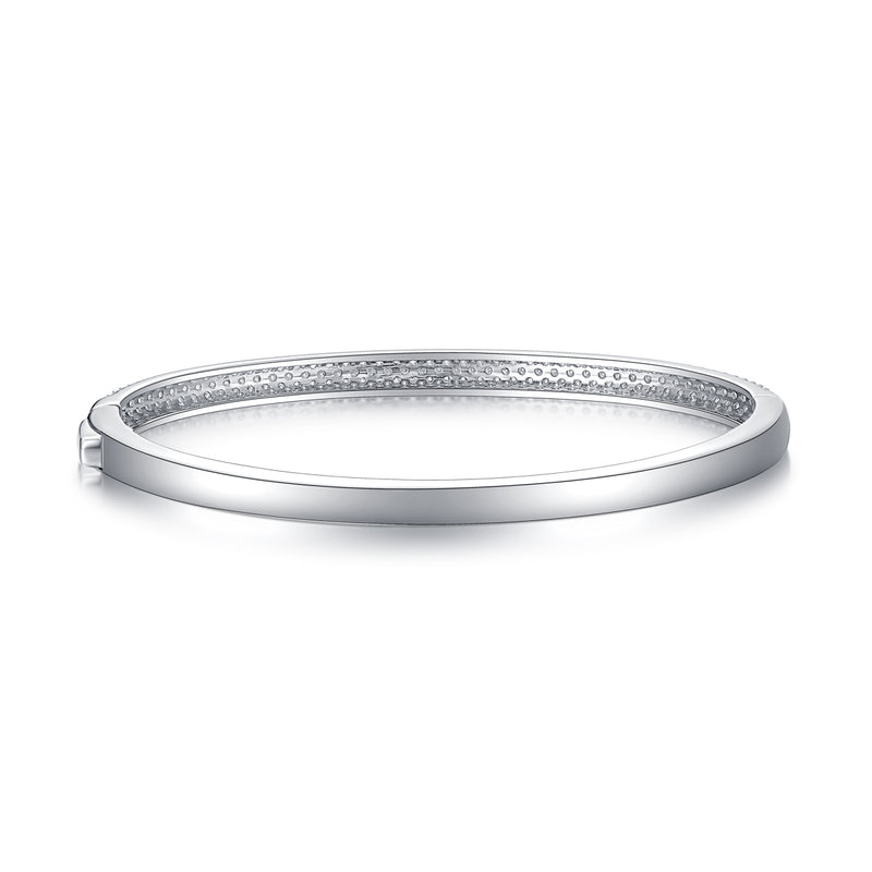 1Monologue S925 Silver Moissanite Bracelet Elegant Minimalist Fine Jewelry - 5
