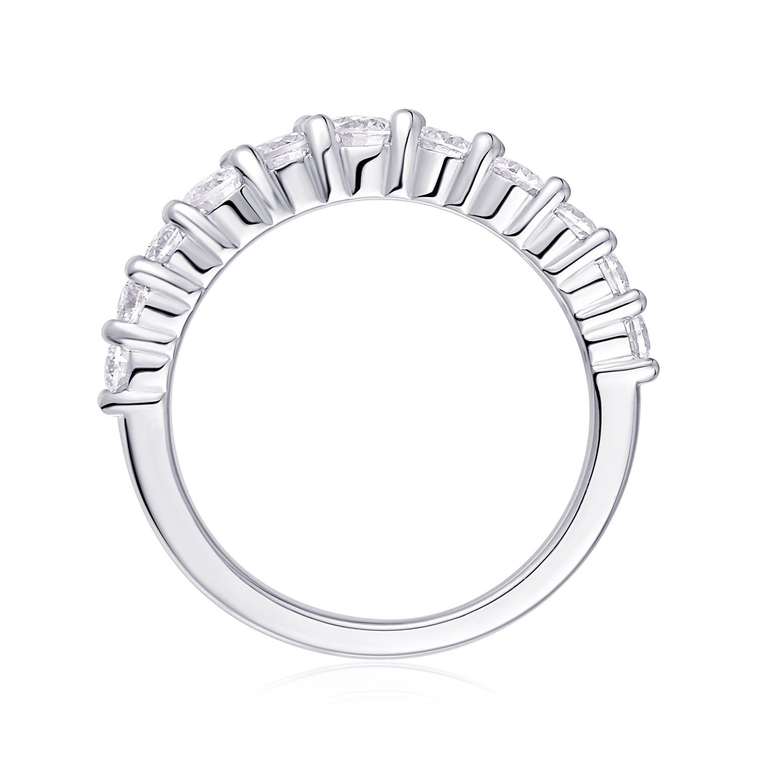 Luxury Moissanite Wedding Ring in S925 Silver