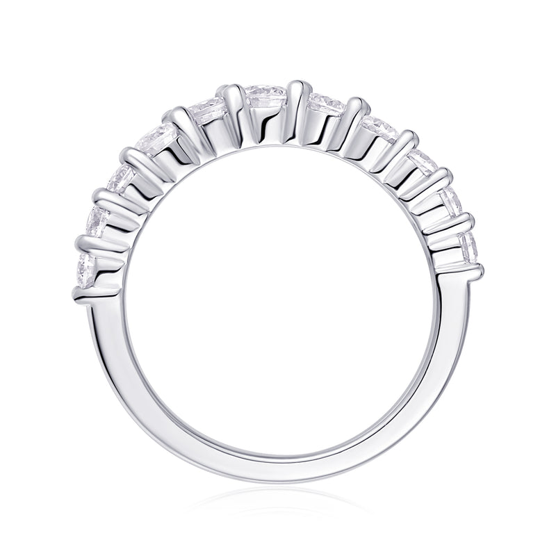 Luxury Moissanite Wedding Ring in S925 Silver - 2