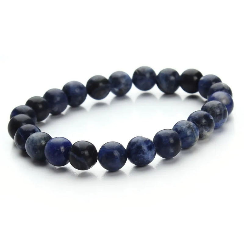 Blue Aventurine and Sandstone Beaded Bracelet for Women - 8