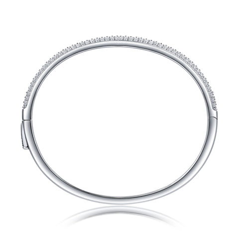 1Monologue S925 Silver Moissanite Bracelet Elegant Minimalist Fine Jewelry