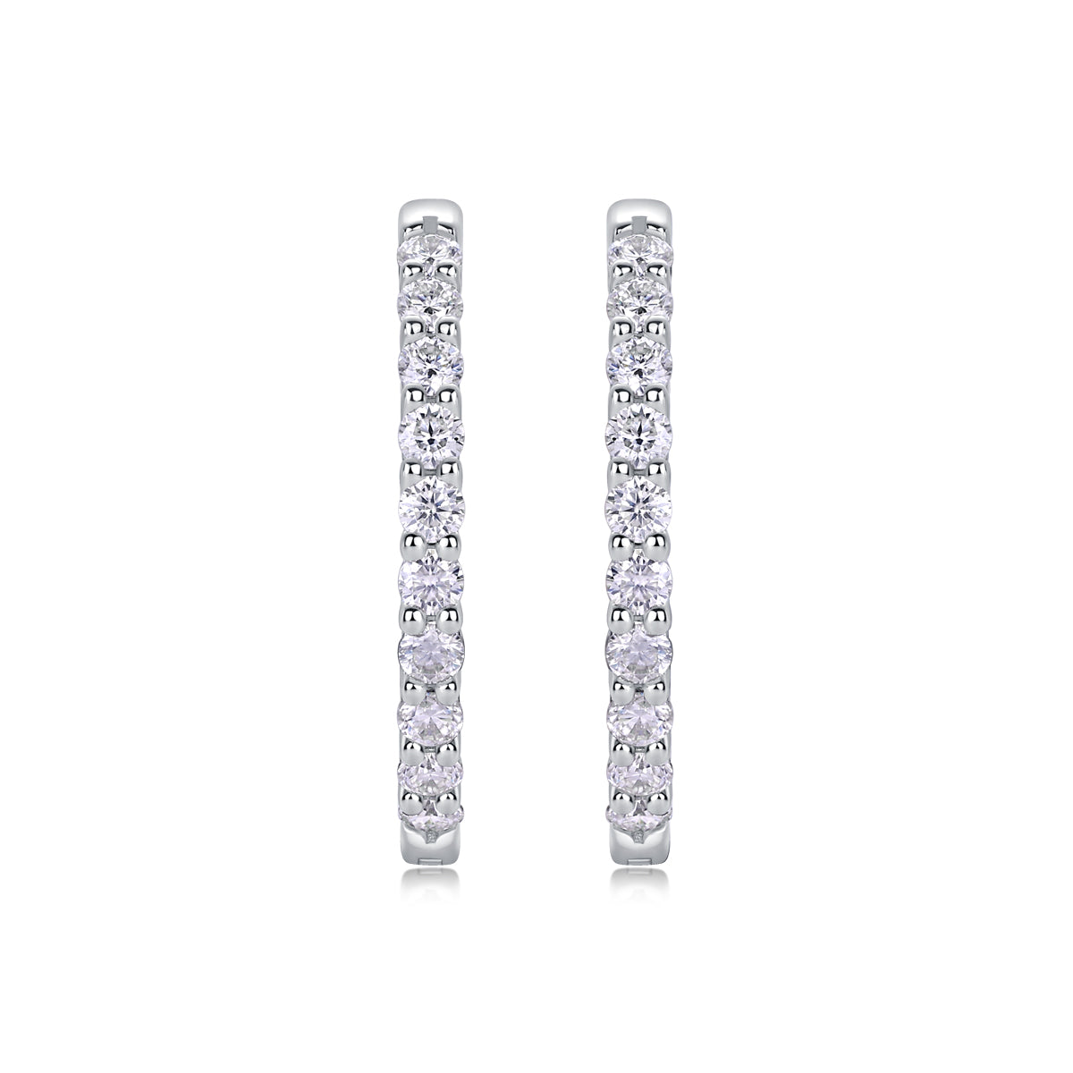 Luxury Moissanite Stud Earrings in S925 Silver Elegant Fashion Jewelry