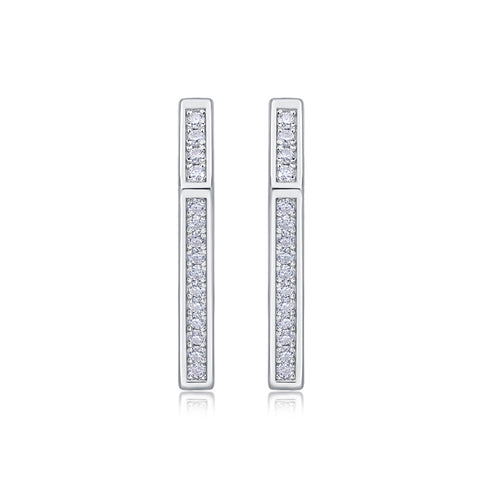 1Coronation S925 Sterling Silver Moissanite Stud Earrings Fashion Jewelry