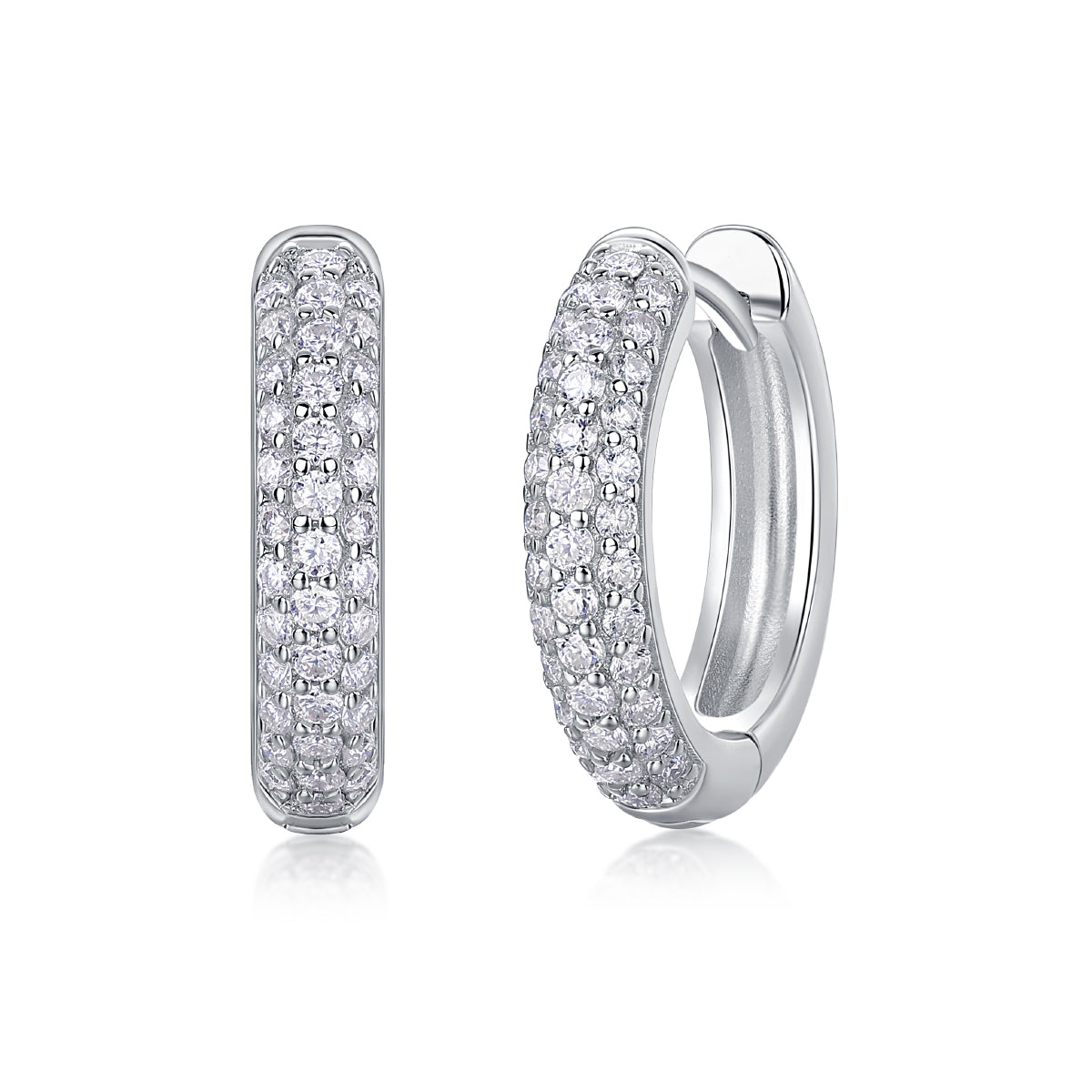 S925 Silver Star Moissanite Stud Earrings Luxury Fashion Jewelry