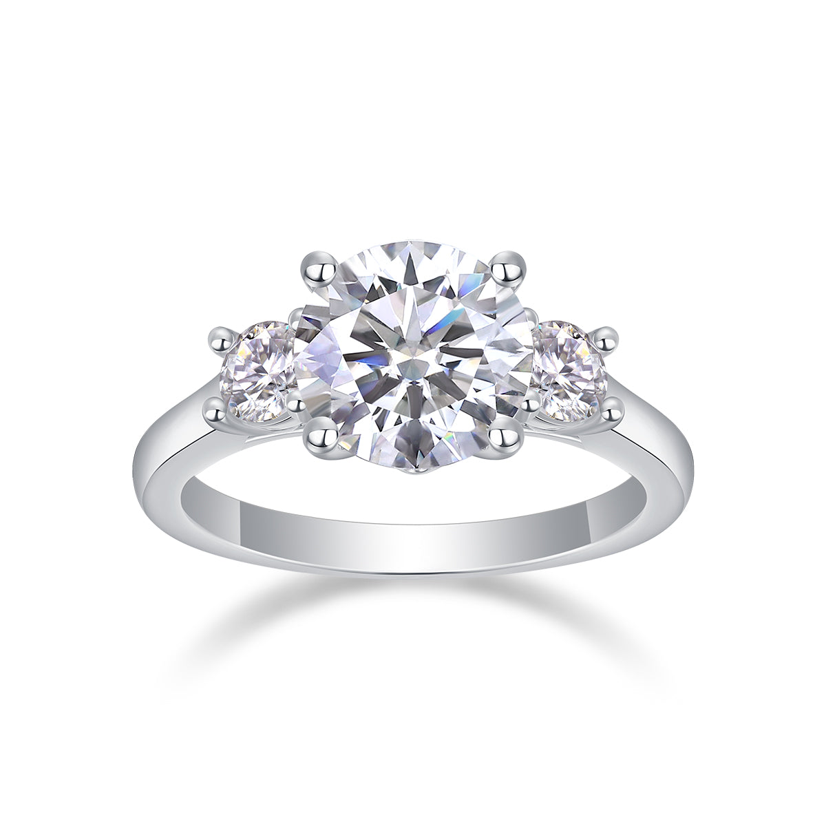 1 Carat Moissanite Silver Ring Luxury Fashion Statement
