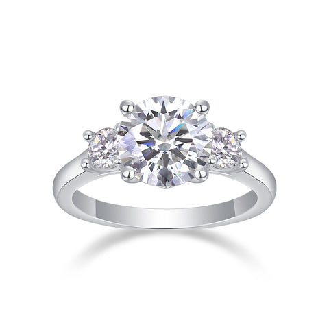1 Carat Moissanite Silver Ring Luxury Fashion Statement