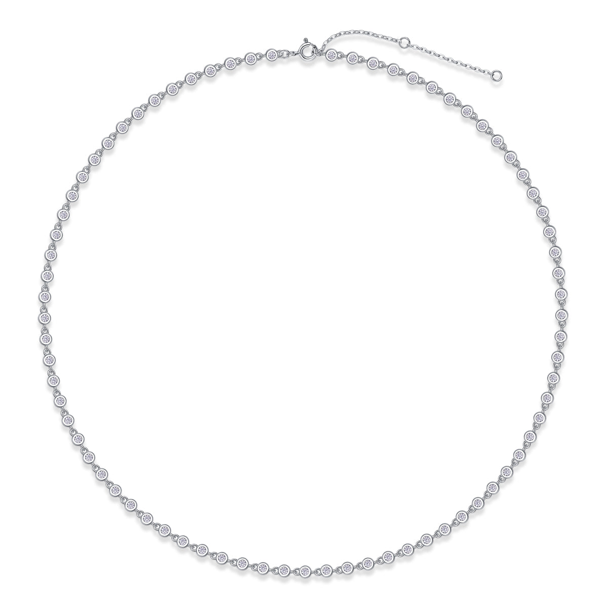 1Heart-to-heart Moissanite Pendant Set in S925 Sterling Silver with Platinum Plating