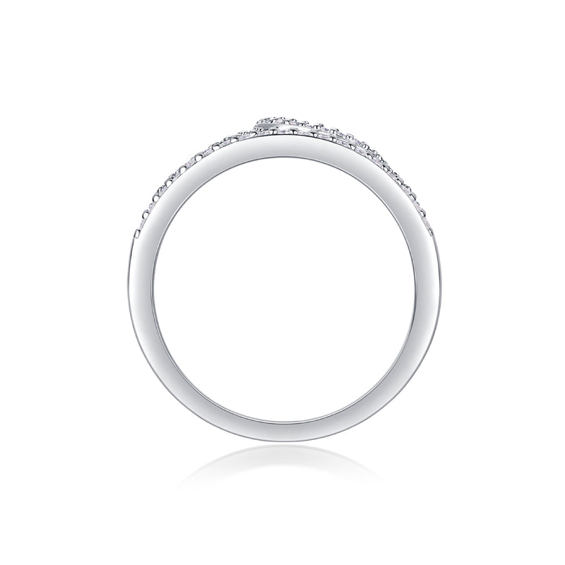 S925 Silver Moissanite Crown Ring Elegant Luxury Design - 2