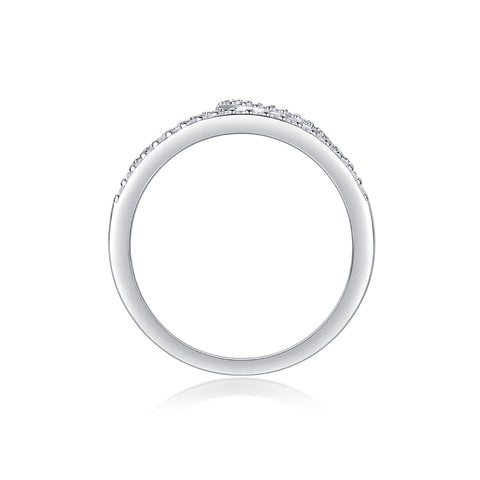 S925 Silver Moissanite Crown Ring Luxury Stylish Design