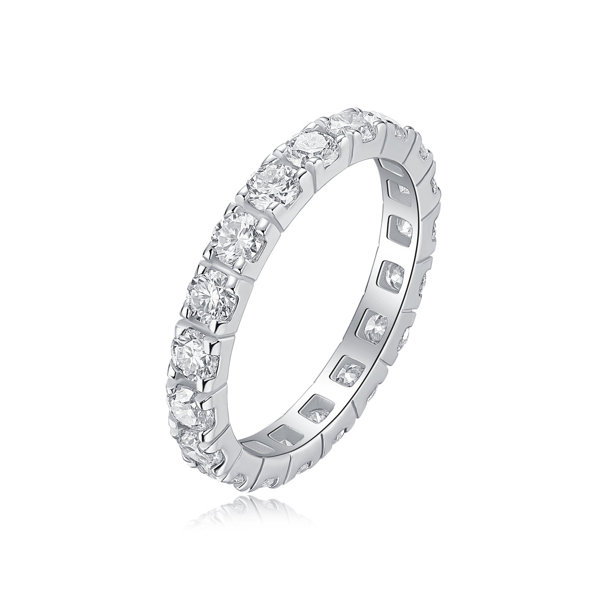 S925 Silver Starry Sky Moissanite Ring Luxury Fashion Jewelry